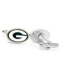 Green Bay Packers Logo Cufflinks - Enamel Detail - Bullet Back - PD-GB-GLB_e0378451-f66e-4361-ae12-d61a8e189d62