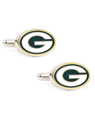 Green Bay Packers Logo Cufflinks - Enamel Detail - Bullet Back - PD-GB-GL_0fc1138d-ee7a-4d24-8692-250507a11601