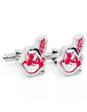 Cleveland Indians Chief Wahoo Cufflinks - Enamel Detail - Bullet Back - PD-IND2-SLA_490216f5-a12b-41a8-8ba2-f0fc957c20d1