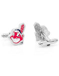 Cleveland Indians Chief Wahoo Cufflinks - Enamel Detail - Bullet Back - PD-IND2-SLB_447353bf-bb82-4f5b-ac53-629f3f02616d