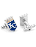 Kansas City Royals Cufflinks - Enamel Detail - Bullet Back - PD-KCR2-SLB_5a989cc5-1bbf-4389-86a7-a1e2f8695d6a