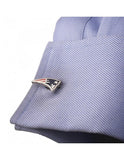 New England Patriots Cufflinks & Tie Bar Set - Rhodium Plated with Enamel Inlay - PD-NEP-CTB