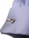 New England Patriots Cufflinks - Enamel Detail - Bullet Back - PD-NEP-SLA