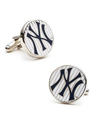 New York Yankees Pinstripe Cufflinks - Enamel Detail - Bullet Back - PD-NY4-SL_e8b70cc9-9530-4347-80cc-d058f65dea2b