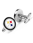 Pittsburgh Steelers Officially Licensed Cufflinks - Enamel Detail - Bullet Back - PD-PIT-SLA_6d68c392-1381-4daf-98d5-090d04dc34d0