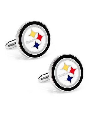 Pittsburgh Steelers Officially Licensed Cufflinks - Enamel Detail - Bullet Back - PD-PIT-SL_de900005-6a01-47b1-b5e8-56425775a1cb