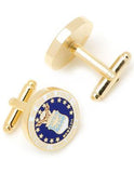 U.S. Air Force Emblem Gold Plated Cufflinks - Polished Enamel - PD-USAF-GLA_60c85aaf-7cce-432f-8fdd-ef8e187f8eed