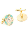 U.S. Coast Guard Emblem Gold Plated Cufflinks - Polished Enamel - PD-USCG-GLA_ec1dcb86-83bd-4126-8b2b-9ef61838642c