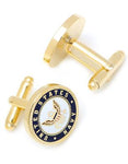 U.S. Navy Emblem Cufflinks - Gold Plated - Bullet Back - Enamel - PD-USN-GLA_2da3a835-e1b6-46d3-84c5-dd1dc7d677c3