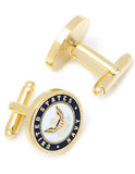 U.S. Navy Emblem Cufflinks - Gold Plated - Bullet Back - Enamel - PD-USN-GLA_2da3a835-e1b6-46d3-84c5-dd1dc7d677c3