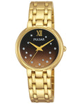 Pulsar Womens Crystal Stars Night Out Watch - Brown Degrade Dial - Gold-Tone - PH8302_d80220d8-5936-42c4-9a63-09f1774107ea