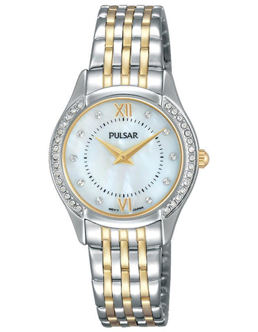 Pulsar Womens Watch - Two-Tone Case & Bracelet - Crystals - MOP Dial - 30m - PM2233_64cc9dea-ff26-488d-b089-0dfb0dd85152