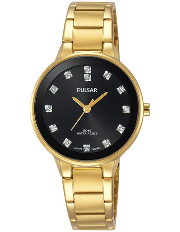 Pulsar Womens Easy Style Crystal Marker Watch - Gold-Tone - Bracelet - PRS678_56a15422-21b2-4d81-9a24-46c5e5d3f9f9