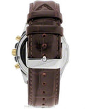 Pulsar Mens Business Chronograph -SS Case with Gold-Tone Accents - Brown Dial - PT3397C