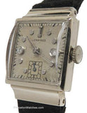 Longines Diamond Art Deco Watch - Mens/ Womans - 14k White Gold - Circa 1940s - PVU415-627A_59a6460d-f5b1-4dcf-9a04-30ad0e2c436a