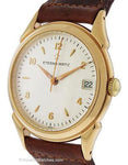 Pre-Owned Eterna-Matic Dress Watch - 18K Gold Case - White Dial - Strap - Date - PVU442-279A_cb0cdcc8-cd82-4569-94f8-4e4493bafff2