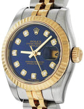 Pre-Owned Rolex Ladies Diamond Dial - Stainless & 18k Gold - Dark Blue Dial - PVU449-7699A_476938c4-e21f-4953-afec-2e9f658cfc91