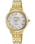 Pulsar Womens Dress Solar Watch - Gold-Tone - Mother of Pearl Dial - 30m - PY5008_c75e6bbf-821c-484d-b17a-81e384577585