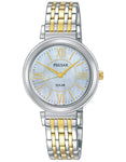 Pulsar Womens Easy Style Watch - Mother of Pearl Dial - Two-Tone Bracelet - PY5029