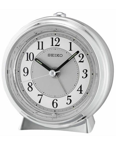 Seiko Bedside Alarm Clock - Silver Tone Case -  Quiet Sweep Second Hand - QHE132SLH_694f2fbb-5d91-4866-9b08-29a1326c15e9