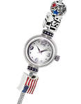 Reflection Beads Sterling Silver Watch - I Love the USA Set - Mother of Pearl - QRSWA1SET-142