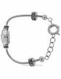 Reflection Beads Sterling Silver Watch Bead Bracelet - White Mother of Pearl - QRSWA1SETA