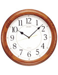 Seiko Oak Round Wall Clock - Quiet Sweep - QXA129BLH