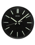 Seiko Wall Clock - Black w/ Luminous Hands and Markers - Quiet Sweep Second Hand - QXA521JLH_612cd5f4-9bc0-4591-b33d-d8bcb2e1d87f