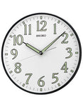 Seiko Wall Clock - Black Metallic Case with Quiet Sweep Second Hand - QXA521KLH_abcbd752-57ad-413c-8f88-5e3db270e1b8