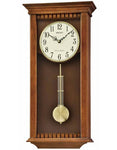 Seiko Pendulum Wall Clock - Brown Wooden Case - Chime - Nighttime Silencer - QXH064BLH