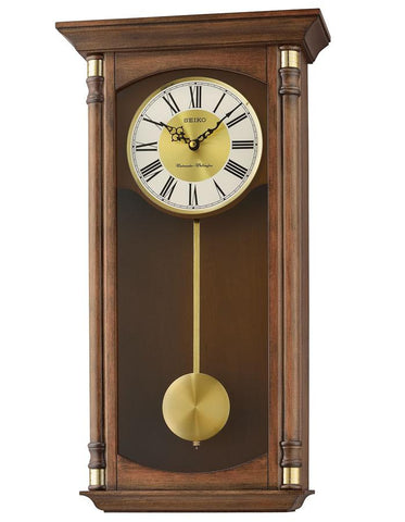 Seiko Traditional Classics Pendulum Wall Clock - Brown Wooden Case - QXH069BLH_65c63944-38d2-4899-8710-848706c15145