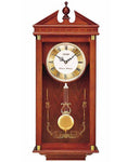 Seiko Oak Pediment Pendulum  Wall Clock - QXH107BLH