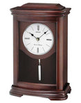 Seiko Pendulum Mantel Clock - Dark Brown Alder Wood Case - QXQ013BLH