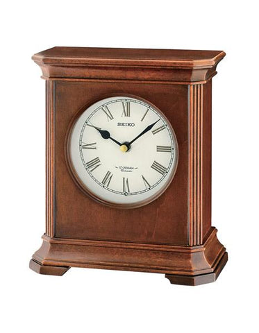 Seiko Desk and Table Clock - 12 Melodies & Chime - Wooden Case - QXW238BLH