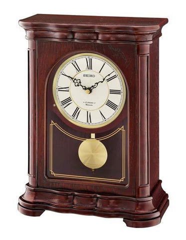 Seiko Traditional Classic Pendulum Mantel Clock - 18 Melodies - Oak Finish - QXW242BLH_53fa95b8-5df3-489c-ac2f-a2eb61c8916f