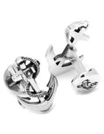 Ox & Bull Boat Anchor Cufflinks - Sterling Silver - Round Swivel Back - RR-420A_281a4cf7-c9ae-4231-8ed2-b5978497ea4a