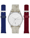 Skagen Ladies Holst Red&#44; White & Blue Watch Set - White Dial - Stainless Steel - SKW1061_4023c7ee-712c-4a71-937b-857c314af215