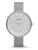 Skagen Womens Gitte Watch - Stainless Steel Mesh Band - Silver-Tone Dial - SKW2140_962590df-3493-437f-a512-6610d91db835