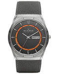 Skagen Melbye Mens Mesh Strap Watch - Grey & Orange Dial - Day / Date - SKW6007_005a99b8-2e7b-4e89-9924-eb6a1662ada2