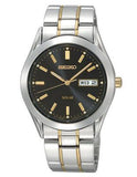 Seiko Solar Mens - Black Dial - Two-Tone - 10 Month Power Reserve - Day-Date - SNE047_1a5c69dc-4eb9-46f2-a3f1-311c2d246c07