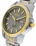 Seiko Solar Mens Two-Tone Day/Date Watch - Charcoal Dial - 100m - SNE098A_efacef9b-57ad-46d1-90a4-a7a727e550b5