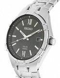 Seiko Mens Solar Stainless Steel Sport Watch - Black Dial - Date - 100 Meters - SNE215A_a3c575e0-0f98-4450-8653-61e2b1c318bb