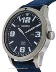 Seiko Mens Solar Sport Watch - Easy to Read Dial - Blue Dial - SS Case - Nylon - SNE329A_3c74994d-ca0d-4de0-a0eb-5ce488814c68