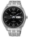 Seiko Mens Recraft Automatic Watch - Black Dial - Stainless Steel Case - 50M - SNKN47_9928a41d-dba1-4b2f-a7e2-92c57f16b94f