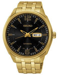 Seiko Mens Recraft Automatic Watch - Black Dial - Gold Tone Stainless Steel Case - SNKN48_a1c7156c-b33c-4efc-ad84-33deb9537231