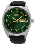 Seiko Mens Recraft Automatic Day/Date Watch - Green Dial - Two-Tone - Leather - SNKN69_431c5b5a-5094-47aa-a747-769fa5672bec