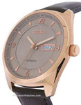 Seiko Mens Recraft Automatic Day/Date Watch - Gray Dial - Rose-Tone - Leather - SNKN72A_f4d65659-9316-4922-beb4-39fa60823496