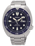 Seiko Prospex Mens Turtle Automatic - Stainles - Bracelet - Blue Dial - Day/Dat - SRP773