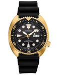 Seiko Men's Prospex Dive Watch - Gold-Tone - Black Dial - Silicone Strap - SRPC44_dac50cf1-46da-4d65-970a-5e37dd136c7a