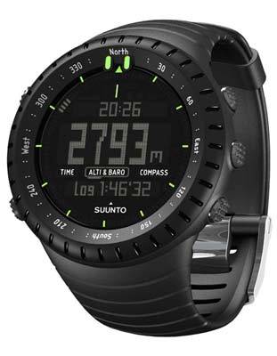 Suunto Core All Black Military Edition - Negative Display - Black Rubber Strap - SS014279010